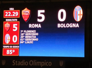 2013-09-29-Roma-Bologna-5-0 (46) tabellone dopo il gol di ljalic 5-0
