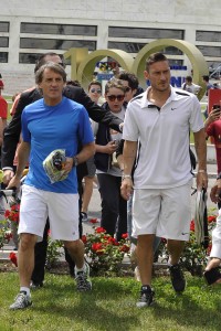 Totti e  Mancini agli Internazionali