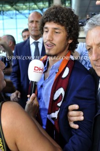 Salih Ucan è arrivato a Roma(FOTOTEDESCHI)